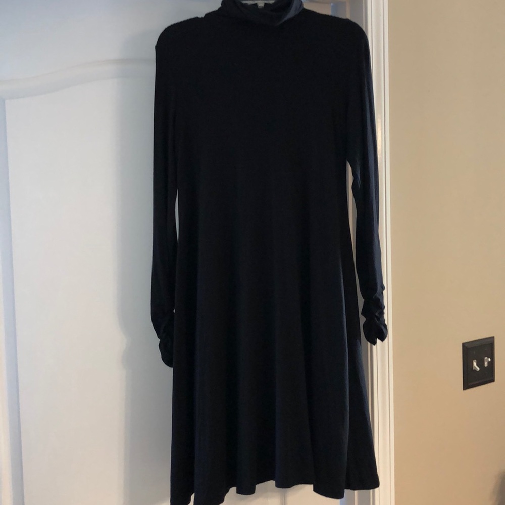 Karen Kane Black Turtleneck Dress